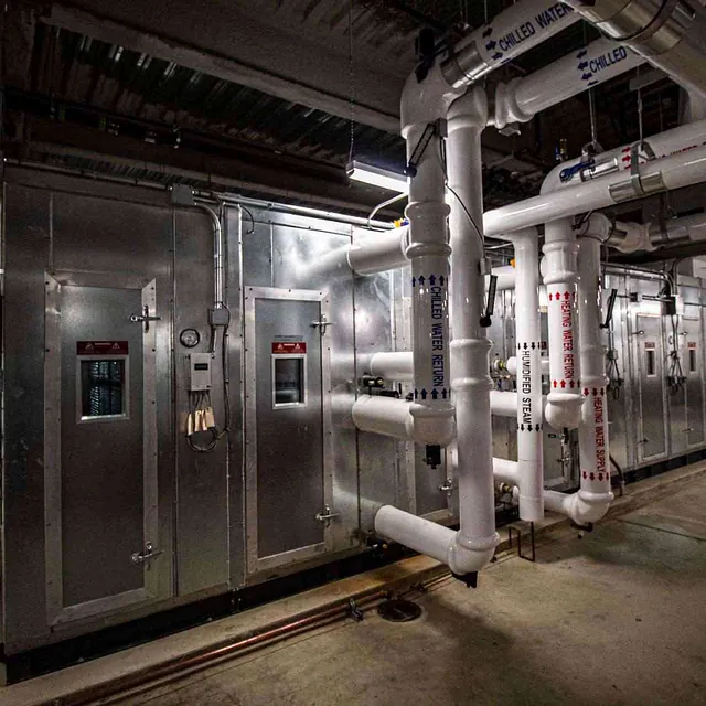 Humidified steam & chilled water supply systems installed for a new medical facility in Chicago, IL