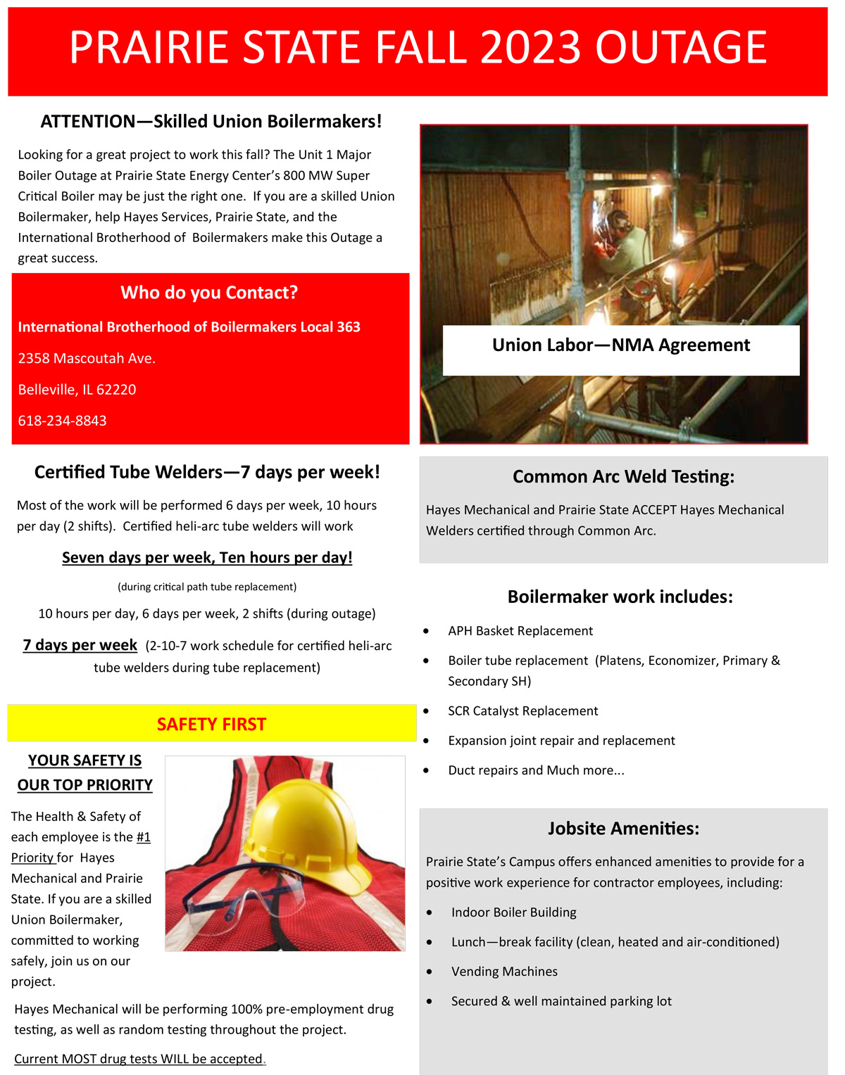 Prarie State Spring 2021 Outage